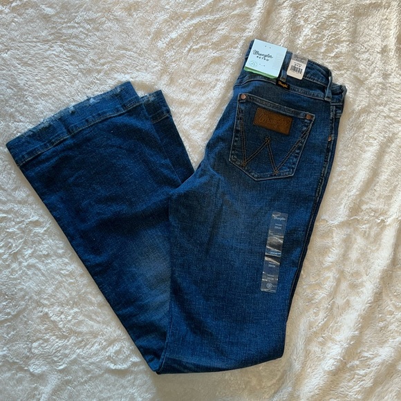 NWT - Wrangler Retro High Rise Wide Leg Trouser Jeans - size 28x34 - Picture 6 of 7